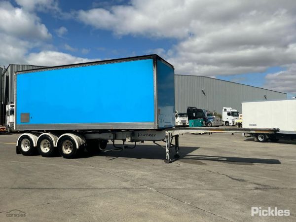 2010 Vawdrey VBS3 Tri Axle Roll Back Pantech A Trailer image