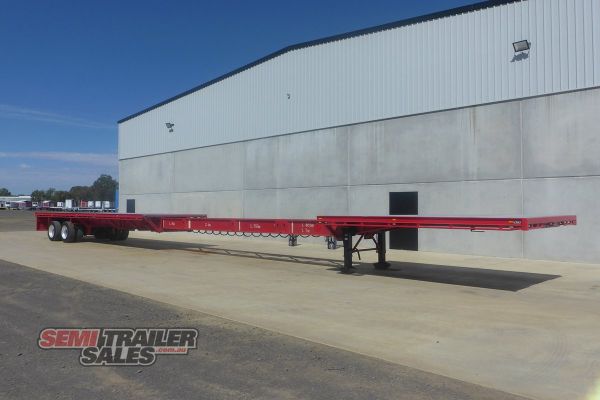 2014 APC Manufacturing & Logistics Bogie Extendable Flat Top Extendable Trailer  image