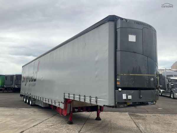2019 Vawdrey VB-S3 Tri Axle Drop Deck Refrigerated Curtainside Trailer image