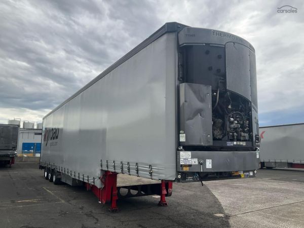 2020 Vawdrey VB S3 Tri Axle Drop Deck Refrigerated Curtainside Trailer image