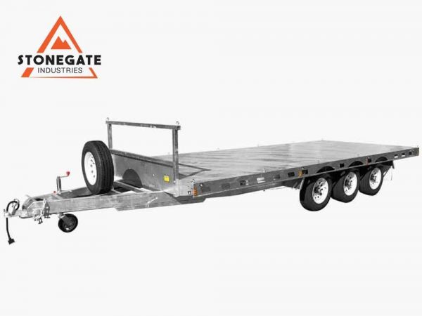 2026 Stonegate 19×8 HEAVY DUTY TRI-AXLE FLAT DECK TRAILER FOR SALE image