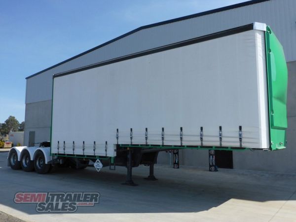 2008 Vawdrey 14 Pallet Dropdeck Curtainsider A Trailer with Mezz Drop Deck  image