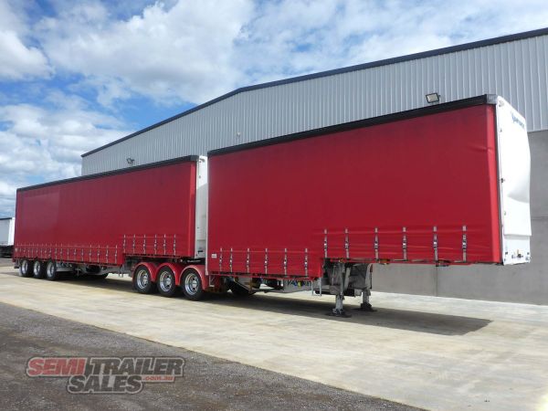 2017 Vawdrey 34 Pallet Dropdeck B Double Set with Mezz Tautliner  image