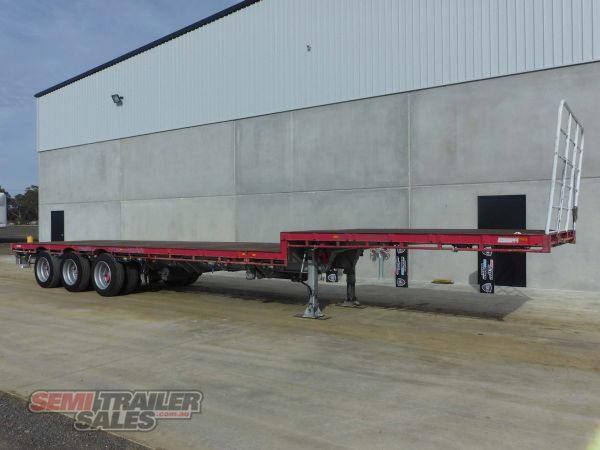 2006 Barker Dropdeck Extendable 41FT - 61FT Extendable Trailer  image