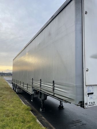 2012 Vawdrey 22 PALELT CURTAINSIDER TRAILER image