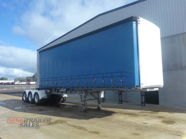 2007 Maxitrans 14 Pallet Rollback Flat Top Curtainsider A Trailer Tautliner  image