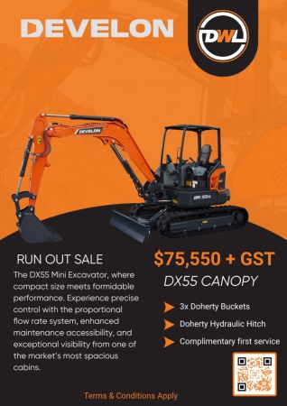 Develon DX55R Tracked-Excav -7 image