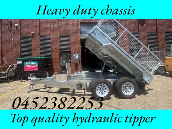 2025 10x5 tandem axle galvanised and welded hydraulic tipper trailer image