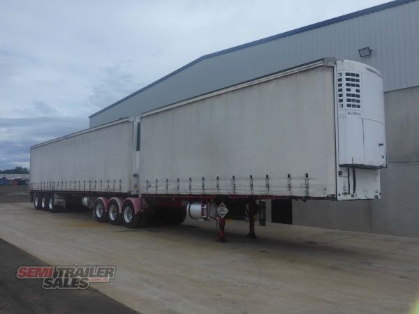 2006 Vawdrey 34 Pallet Refrigerated Curtainsider B Double Set Refrigerated  image