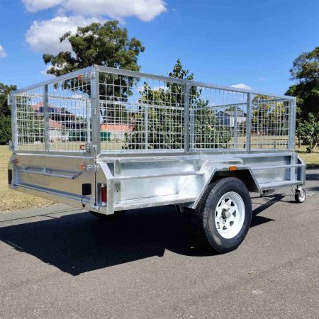8×5 Single Axle Box Trailer ATM 1400KG 425mm High Sides image