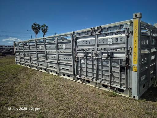 Galvanised Cattle Crate image
