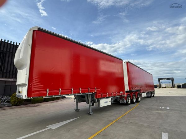 2025 CIMC Drop Deck Curtainsider 34 pallet Mezz image