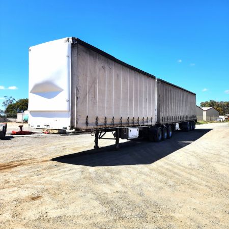 2003 Vawdrey VBS3 B DOUBLE TRAILER SET image