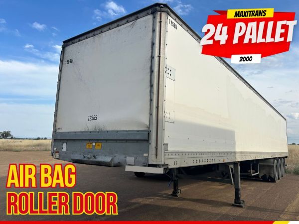 2000 Maxitrans 24 pallet bogie pantech trailer image