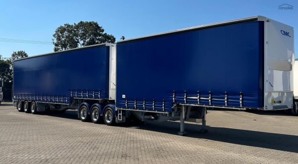 2025 CIMC 34 Pallet Drop Deck mezz Curtainisder B Double, in Brisbane image