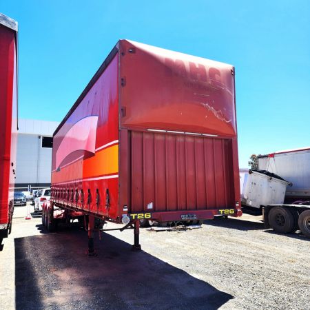 2007 Haulmark TRI AXLE CURTAINSIDER TRAILER image