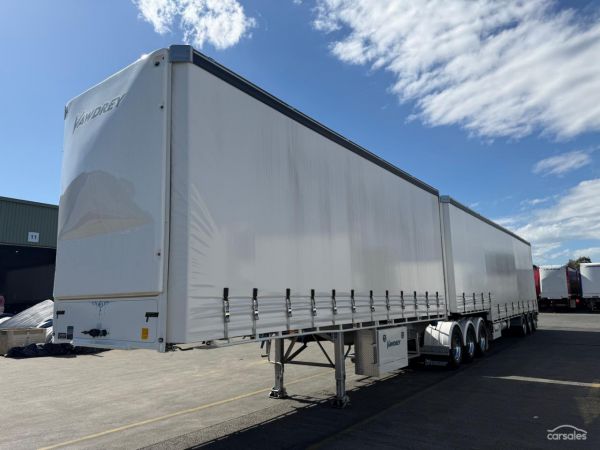 2018 Vawdrey ST3 34 Pallet A SD on B Drop Deck Mezz R/T Sliding mezz image