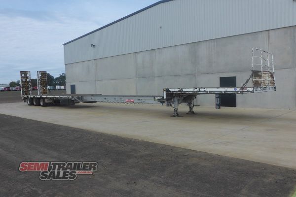 2009 Barker 45FT-70FT Dropdeck Extendable with Ramps Extendable Trailer  image