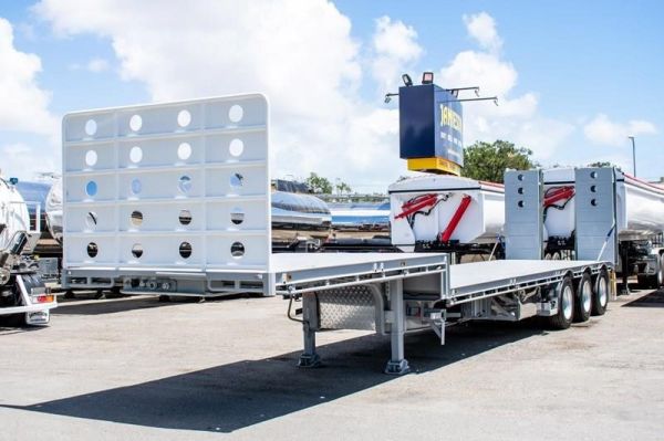 2025 JAMIESON DROP DECK TRAILER WITH RAMPS - TRI-AXLE Drop Deck image