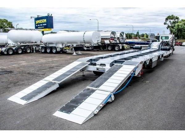 2025 JAMIESON HEAVY DUTY LOW LOADER / WIDENER TRAILER WITH RAMPS Lowboy Trailers image
