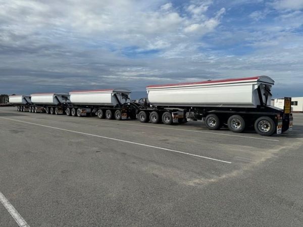 2025 JAMIESON SUPER QUAD ROAD TRAIN - H/D STEEL SIDE TIPPERS Side Tipper image