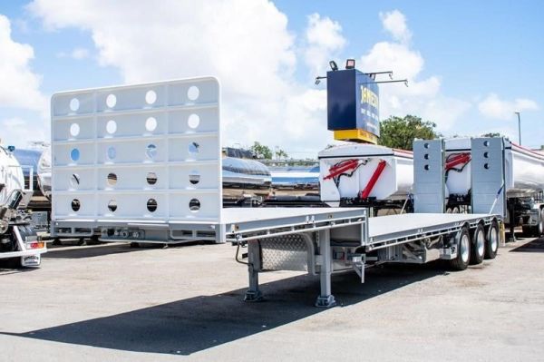 2025 JAMIESON DROP DECK TRAILER WITH RAMPS - TRI-AXLE Drop Deck image