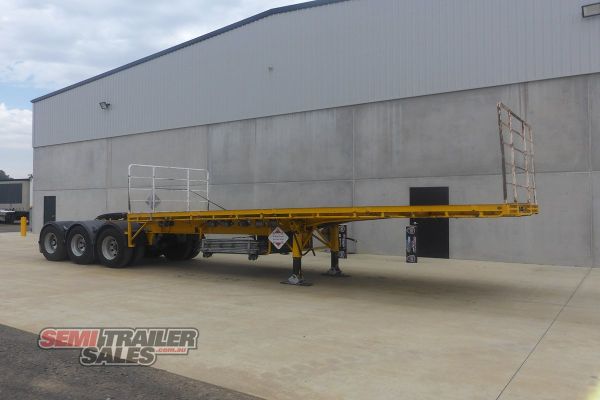 1996 Krueger 12 Pallet Flat Top A Trailer Flat Top  image