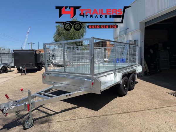 12×6 Galvanised Box Trailer with 900mm Cage 3T GVM image
