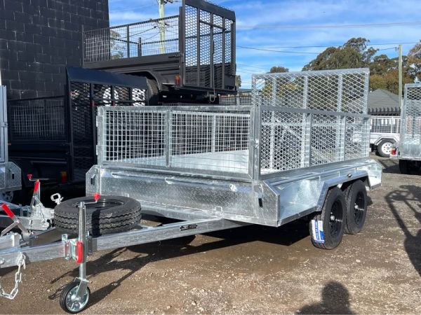 10×6 Galvanised Box Trailer 2T GVM, 600mm cage and 1500mm Mesh Ramp image