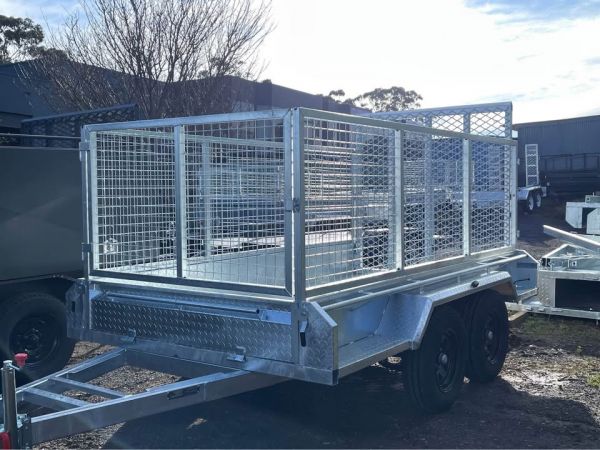 10×5 Galvanised Box Trailer 3T with Ramp , 900mm Cage and 1500mm Ramp image