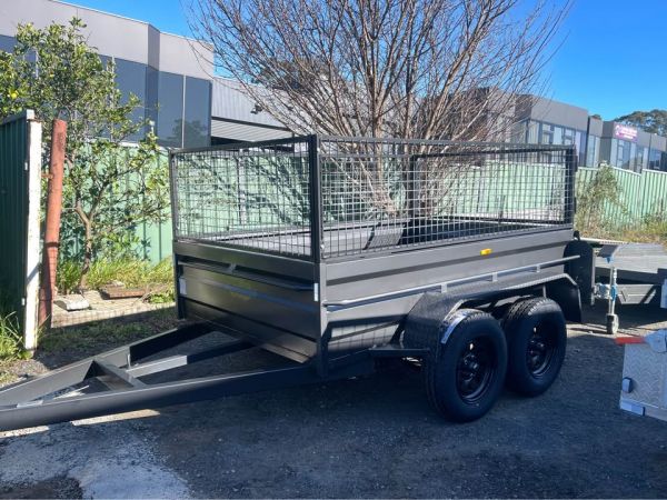 8×5 Tandem Box Trailer 2T GVM 600mm Cage image